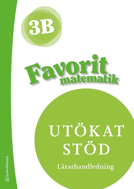 ISBN 9789144139432 Favorit matematik 3B Utökat stöd Lärarpaket - Tryckt + Digitalt 36 mån