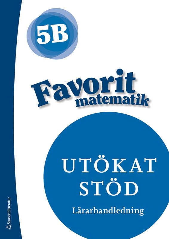 ISBN 9789144152660 Favorit matematik 5B Utökat stöd Lärarpaket - Tryckt + Digitalt 36 mån