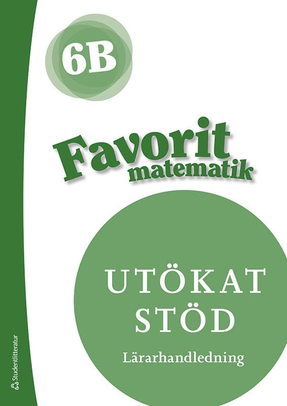 ISBN 9789144152684 Favorit matematik 6B Utökat stöd Lärarpaket - Tryckt + Digitalt 36 mån