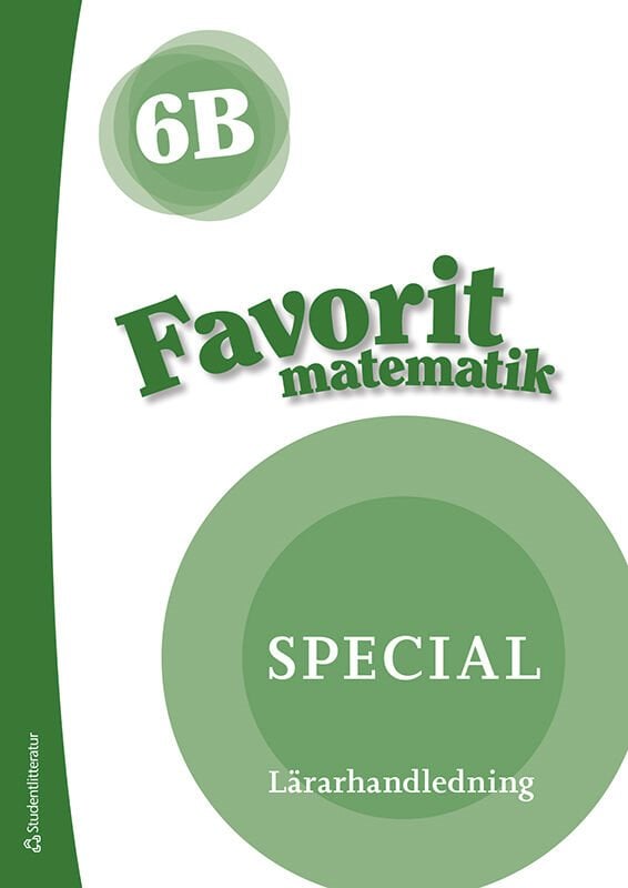 ISBN 9789144152790 Favorit matematik 6B Special Lärarpaket - Tryckt + Digital lärarlicens 36 mån