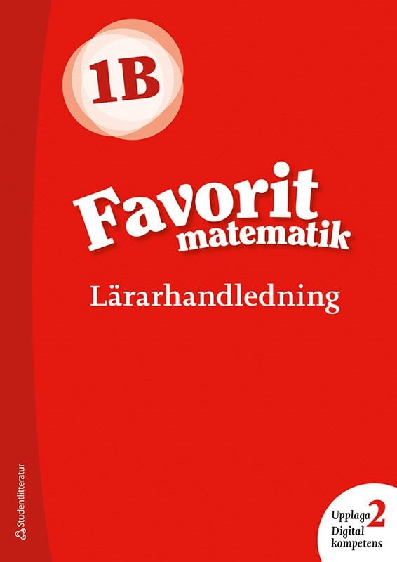 ISBN 9789144171890 Favorit matematik 1B Lärarpaket - Tryckt bok + Digital lärarlicens 36 mån