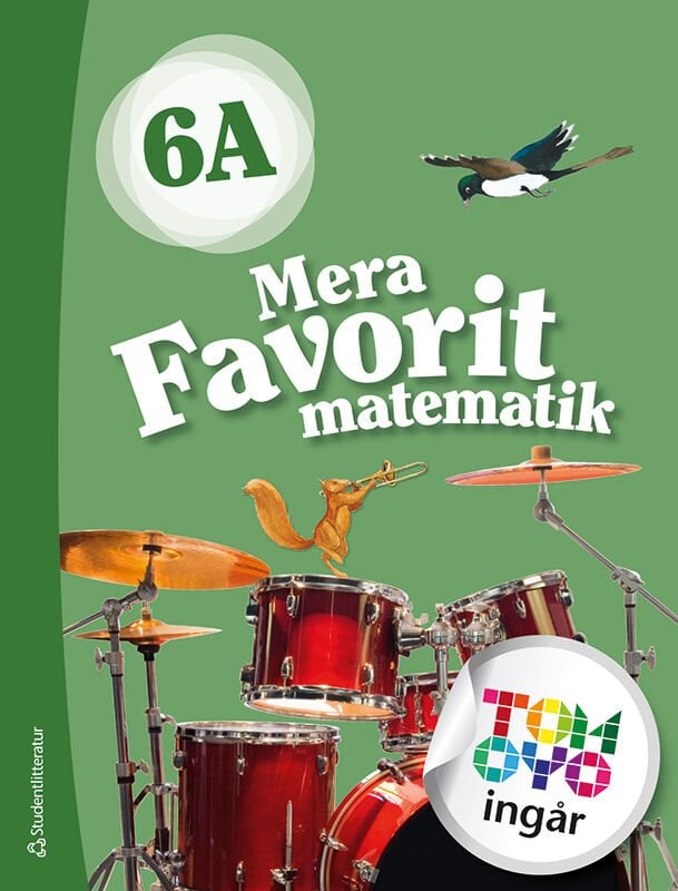 ISBN 9789144172163 Mera Favorit matematik 6A Elevpaket - Tryckt bok + Digital elevlicens 12 mån