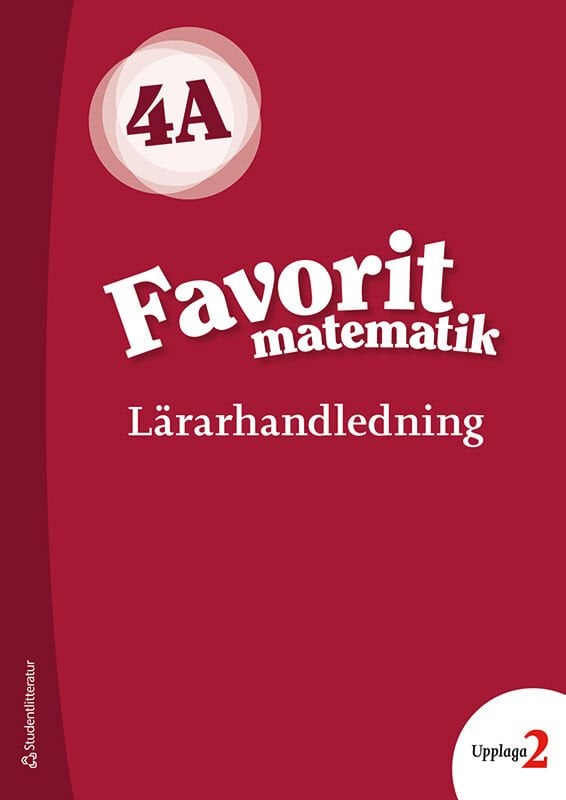 ISBN 9789144172170 Favorit matematik 4A Lärarpaket - Tryckt bok + Digital lärarlicens 36 mån