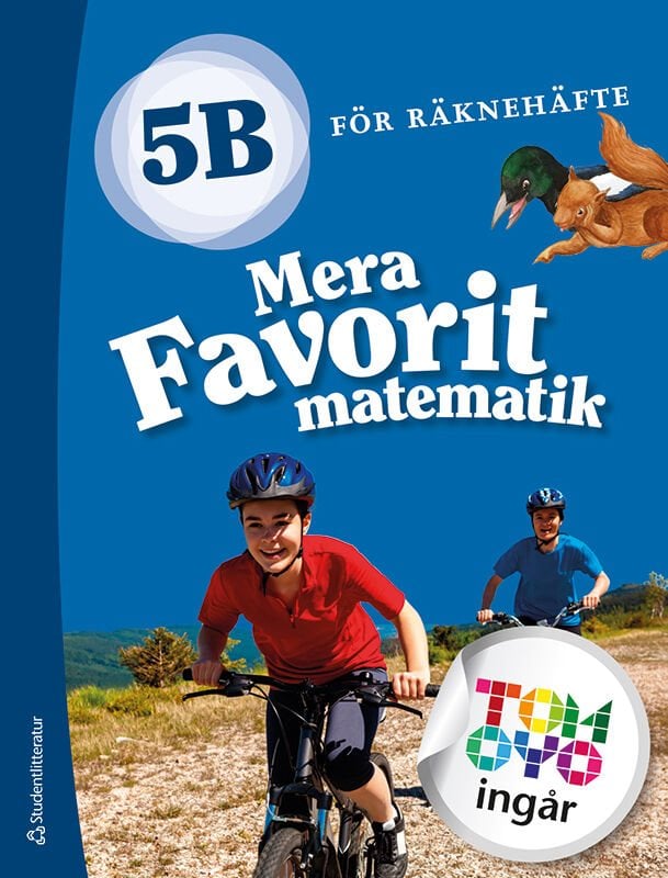 ISBN 9789144172484 Mera Favorit matematik 5B för räknehäfte Elevpaket - Tryckt + Digitalt 36 mån