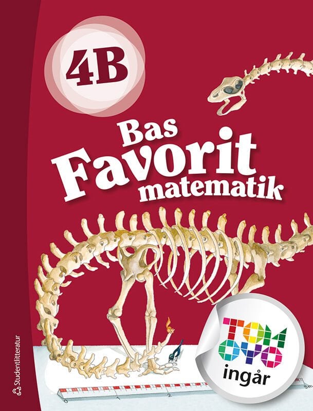 ISBN 9789144173801 Bas Favorit matematik 4B Elevpaket - Tryckt bok + Digital elevlicens 12 mån