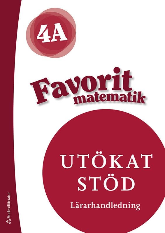 ISBN 9789144174907 Favorit matematik 4A Utökat stöd Lärarpaket - Tryckt + Digitalt 36 mån