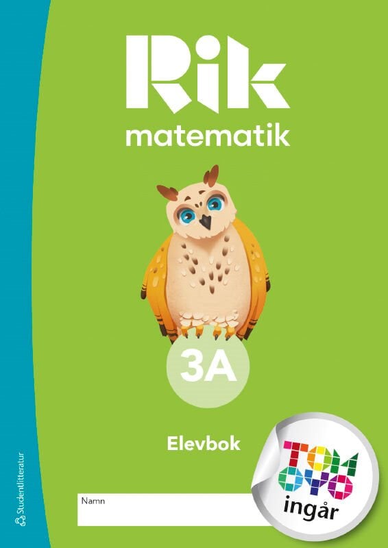 ISBN 9789144180663 Rik matematik 3A Elevpaket - Tryckt bok + Digital elevlicens 12 mån