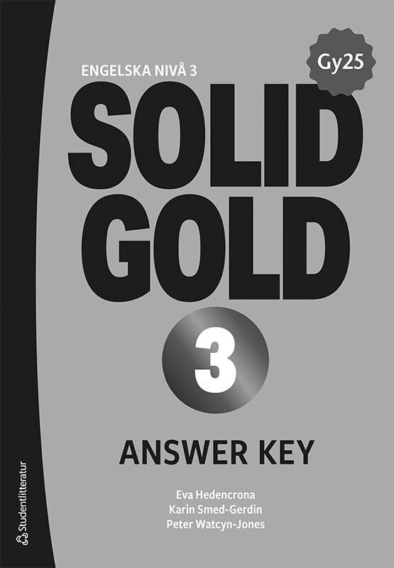 ISBN 9789144190129 Solid Gold 3 Answer Key