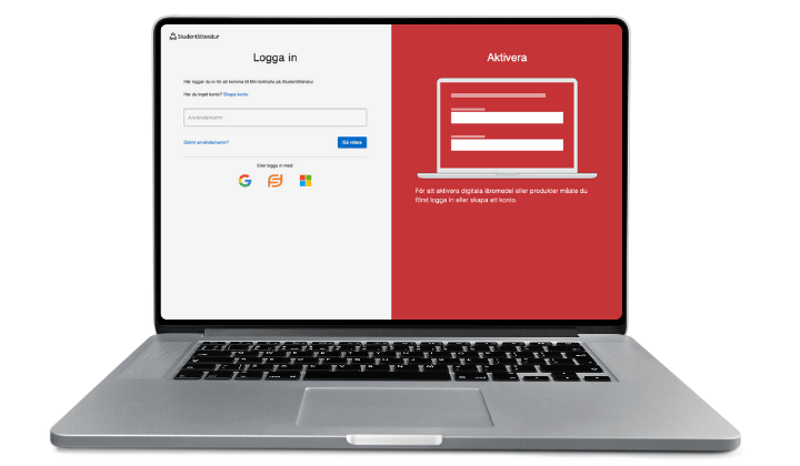 Dator med Min bokhylla
